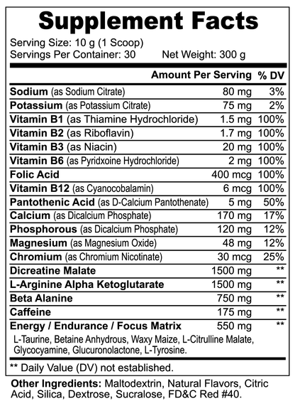 Zone Six Pre-workout